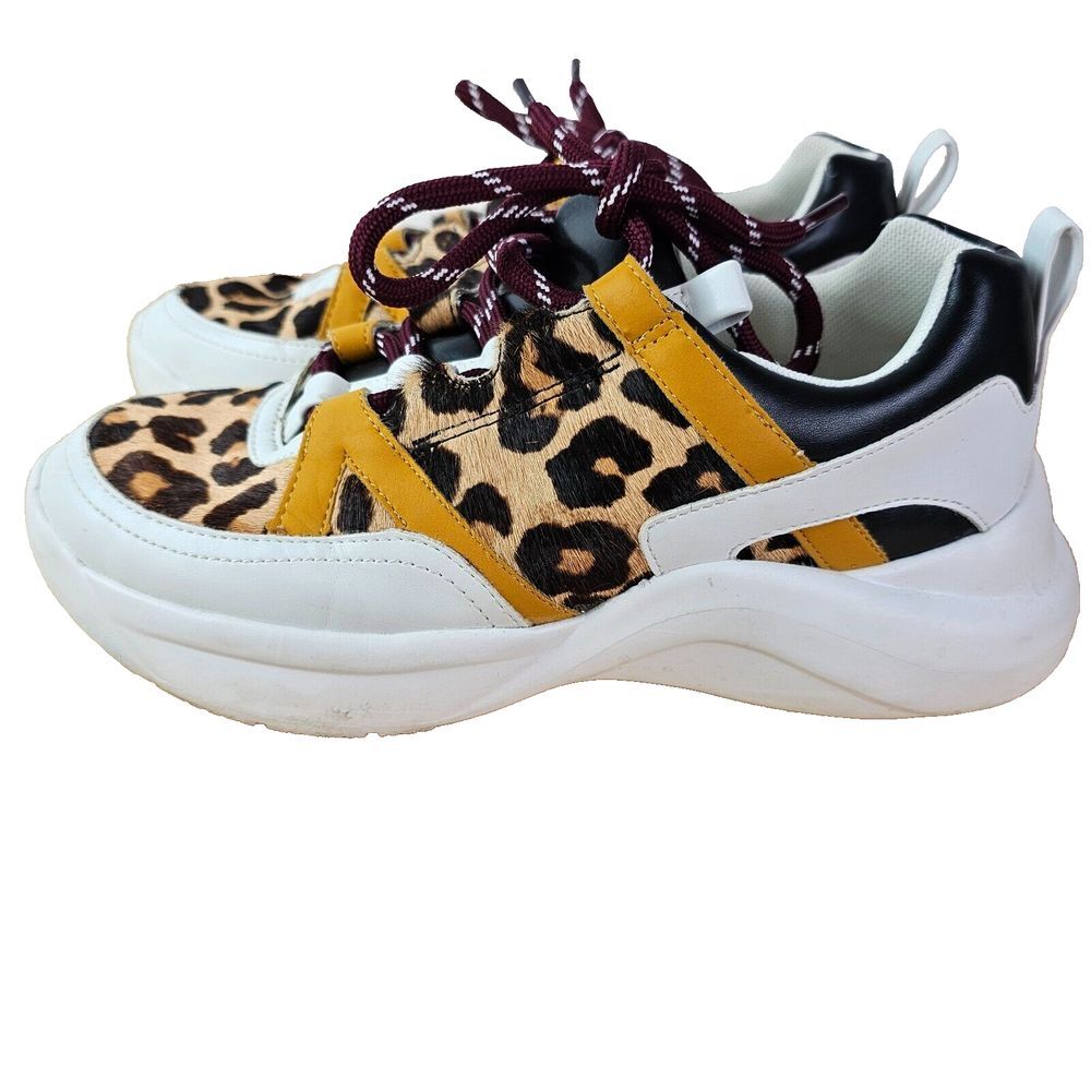 INC Gemella‎ Animal Print Leopard Women's Sneakers SZ 6.5 Leopard Shoes Used